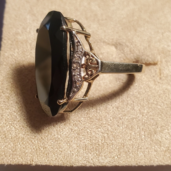 Stratify 12.87ct Oval Black Spinel Ring - Picture 3 of 5